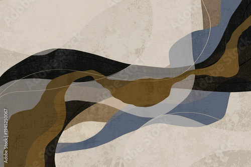 Billede på lærred Abstract art, texture effect, modern creativity, home decoration, artistic backg