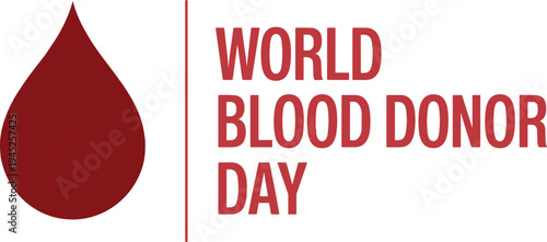 Red drop and donor day text in red on white background