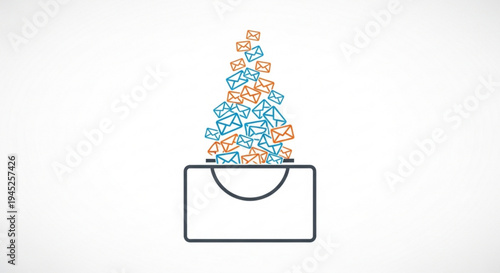 Colorful puzzle pieces spilling out of a blank white puzzle box on a clean background symbolizing creativity and problem solving