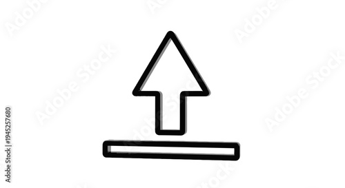 Upload Icon, Arrow Up Symbol, Uploading Data, Cloud Storage, Digital Transfer