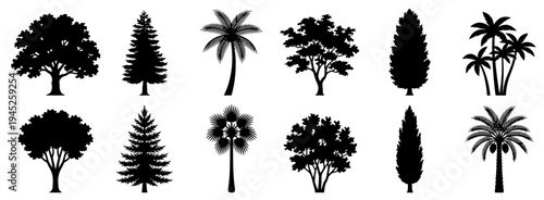 Comprehensive set of top-view furniture and interior layout architectural symbols for detailed floor plans and design projects