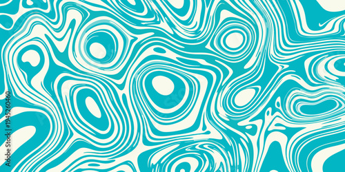 Abstract swirling pattern in shades of teal and white