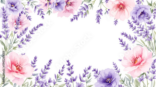 Gentle wildflower elements creating a soft and romantic visual atmosphere