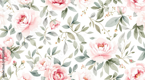 A peaceful botanical design filled with airy spacing and soft tones