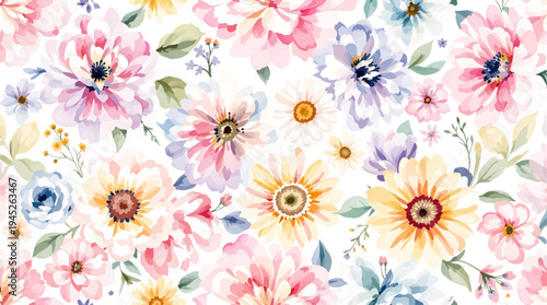 A delicate tapestry of blossoms bringing softness and grace to the background