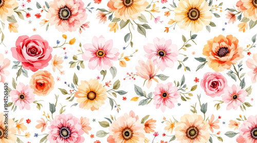 Gentle pastel flowers blooming like quiet thoughts across a peaceful visual canvas