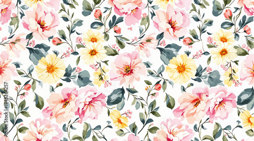 Dreamlike spring blossoms surrounding a luminous invitation design