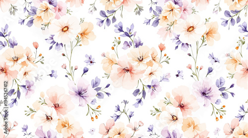 Romantic garden florals framing a calm white canvas for invitations