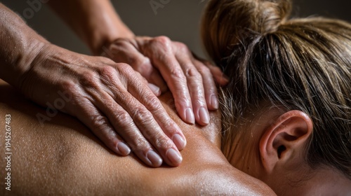 At a spa, a qualified massage therapist offers a therapeutic session designed to alleviate stress and encourage health, delivering a soothing experience for the client