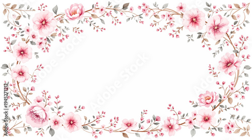 Graceful meadow blossoms framing a peaceful writing space for elegant letters