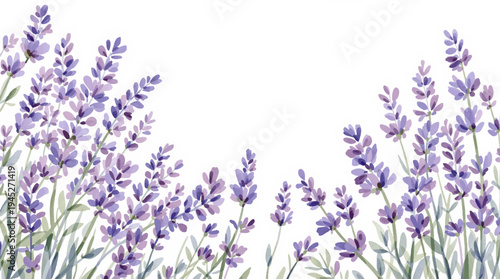 Charming watercolor flowers adding beauty to a blank celebration card design