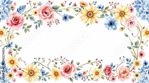 A Beautiful Floral Pattern Inspired By Warm Sunshine And Garden Walks