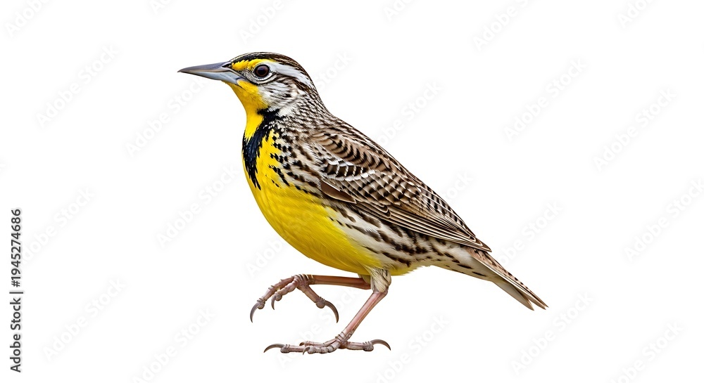 Obraz premium Colorful bird with intricate patterns standing on a branch