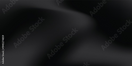 Illustration halftone dot background, black gradient wave texture with smooth shadows, modern comic style monochrome backdrop. vector illustration art