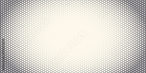 Triangles Vector Abstract Geometric Technology Background. Halftone Triangular Retro Style Simple Pattern. Minimal Style Dynamic Tech Wallpaper