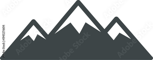 Iconic mountain peaks illustrate adventure, travel,.