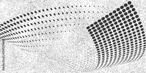 Modern Geometric Polka Dot Texture with Monochrome Circles, background vector eps10