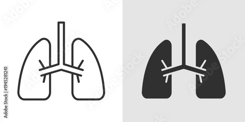 Pulmonology Icon representing lung health, respiratory care, breathing support, treatment of pulmonary conditions, and overall respiratory system wellness.