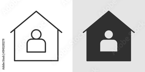 Quarantine Icon representing isolation measures, infection control, public health safety, and efforts to prevent the spread of contagious diseases.