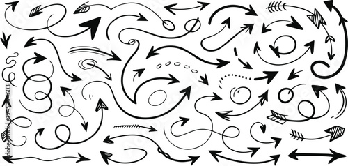 Arrows for social media accents and branding