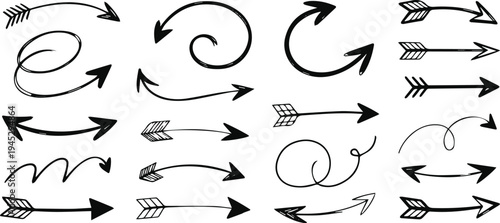 Educational arrows for process and sequence charts