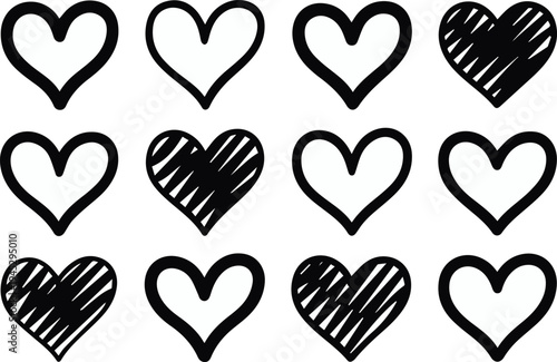 Heart grid for spot the difference activity