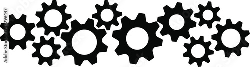 Gears in motion showing connection and interaction