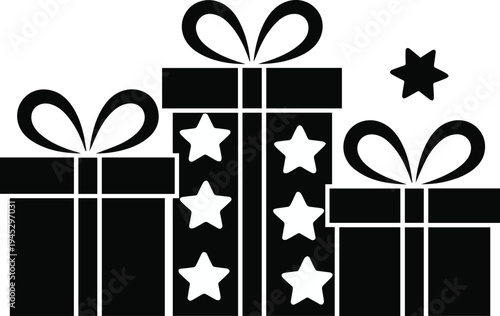 Gift boxes for sale and promotion banners