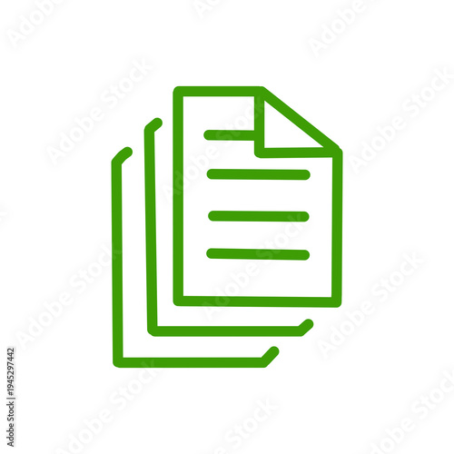 Business Icons – Document File Stack Symbol / ドキュメントファイルスタックアイコン