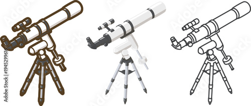 天体望遠鏡（屈折式・赤道儀）