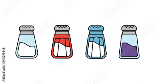Salt Shaker Line art vector creative modern fluid abstract illustration