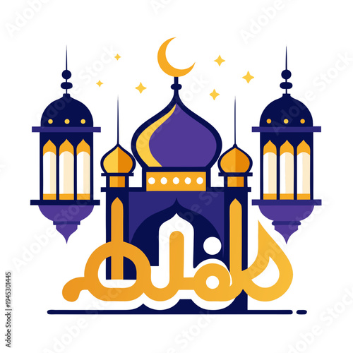 taj mahal vector illustration