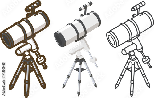 天体望遠鏡（反射式・赤道儀）