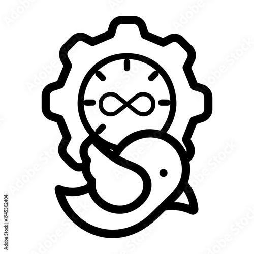 early bird Line Icon