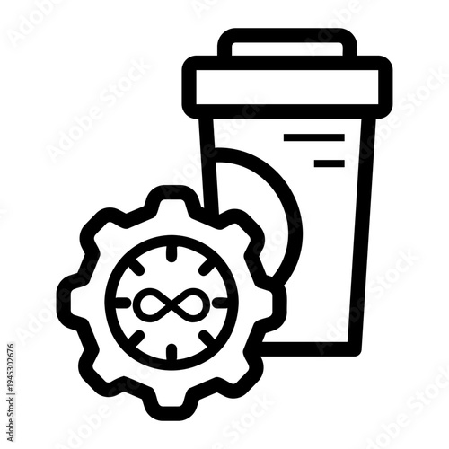 coffee time Line Icon