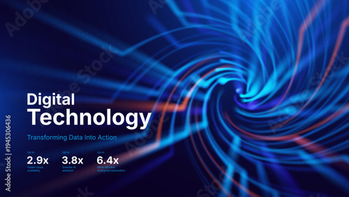 Tech Data Flow Visualization Featuring Optic Fiber Streams and Neural Network Links. Backdrop for Digital Innovation Reports, Speed-Optimized Presentations or Futuristic Data Infrastructure Designs