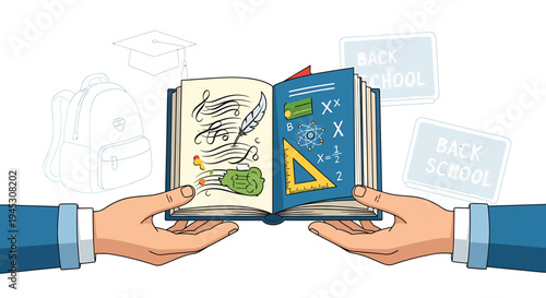 Hands Sharing Knowledge and Learning Resources