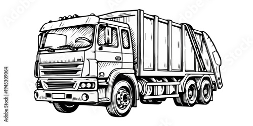 truck isolated on white background