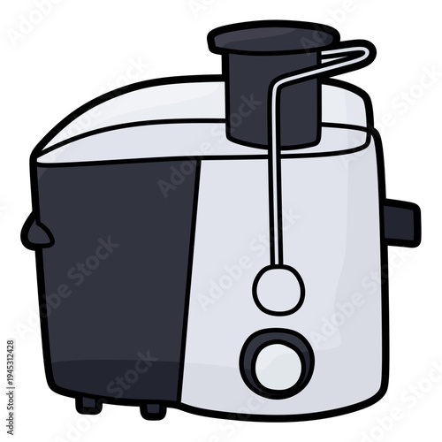 simple juicer colored kitchen appliance vector