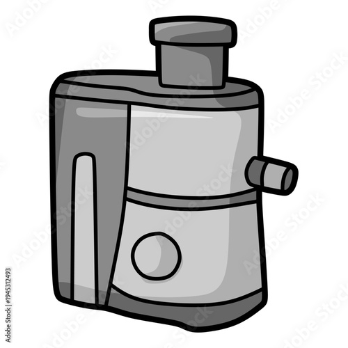 colored fruit juicer kitchen appliance vector