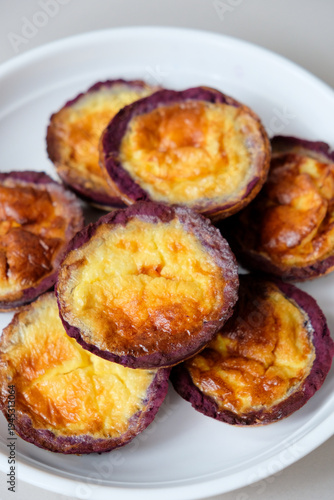 Wallpaper Mural Freshly baked purple sweet potato pie Torontodigital.ca