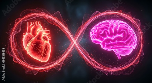 A glowing, interconnected infinity loop symbolizes the profound duality and synergy between the