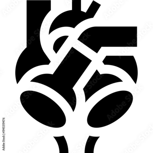 Artificial Heart Medical Device Cardiac Implant Icon