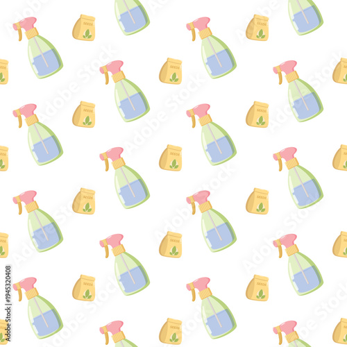Two seamless Easter patterns with baskets of eggs, decorated cakes, pussy willow branches, hearts, and Happy Easter text on green and dark blue backgrounds, festive design for holiday decor