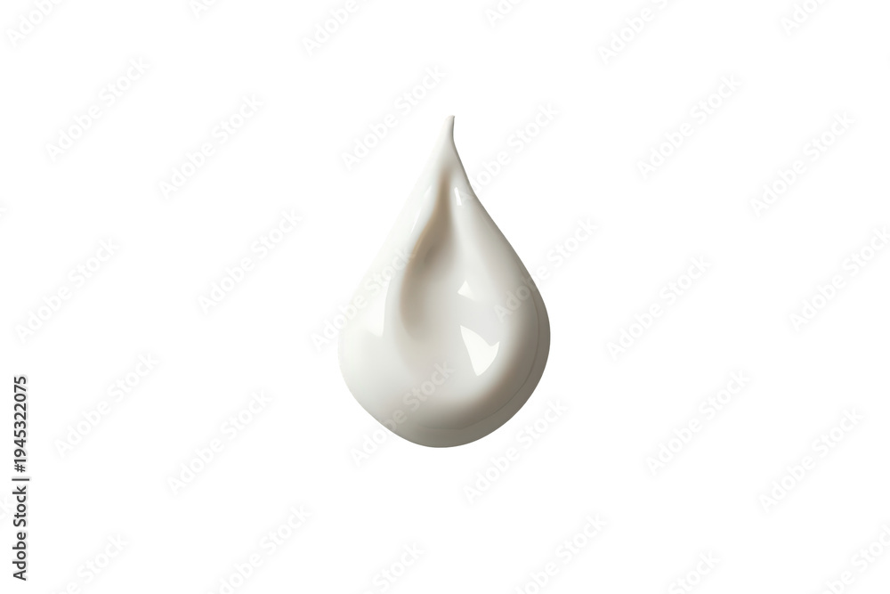 Obraz premium Cream drop or lotion dollop for skin care and cosmetic product advertising, moisturizing beauty isolated on transparent background