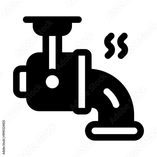 Smelting Glyph Icon. Single icon, glyph vector icon