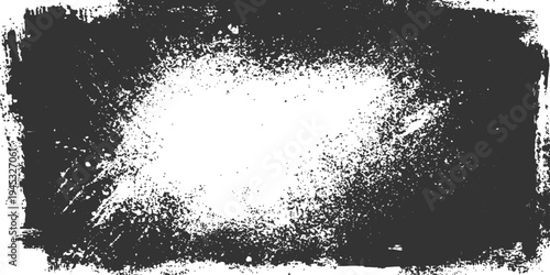 An abstract ink blot design creates a dynamic artistic effect.