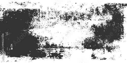 The image depicts a minimalist art piece in shades of gray. The textured strokes create an abstract landscape.