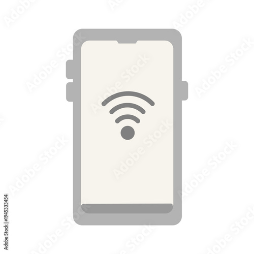 スマホ　Wi-Fiのイラスト