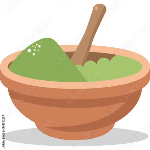 Herbal Powder in Bowl